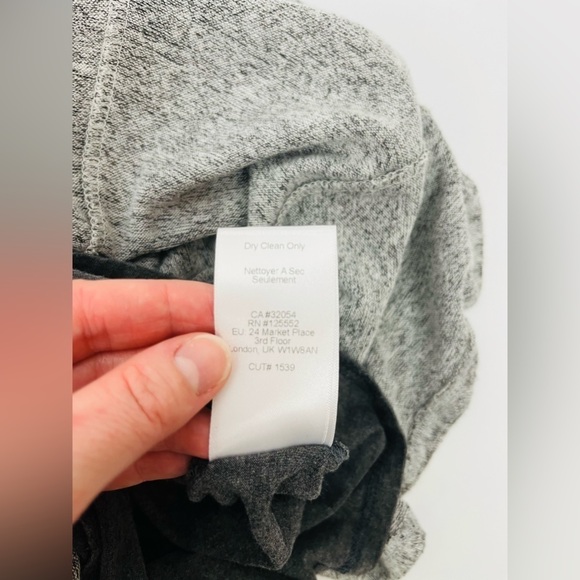 Anthropologie Dolan Heather Gray Neige Brushed Fleece Sweater Dress - Picture 7 of 7